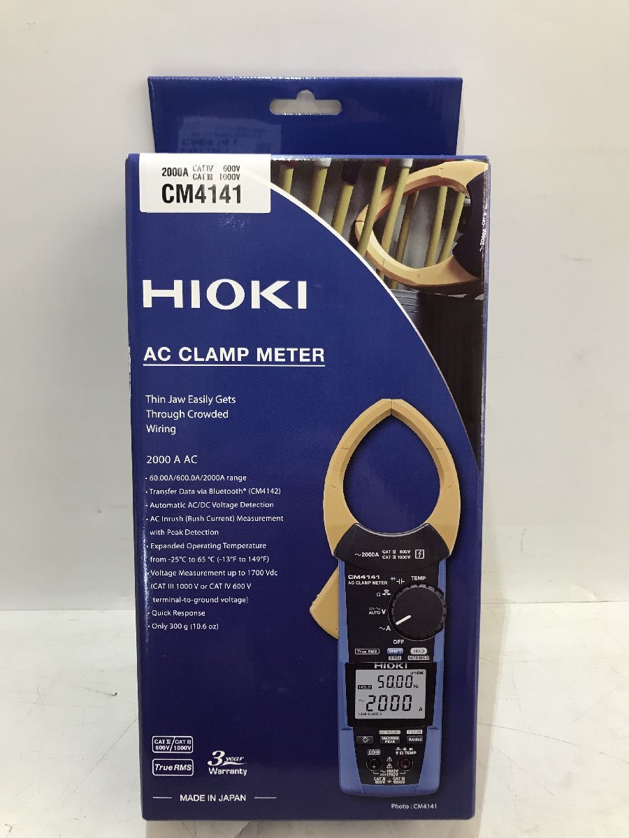 超激得，高品質 品 HIOKI 日置電機 ACクランプメータ AC 60~2000A CM4141/IT4CQIXXOEW5(電気計測器)｜売買されたオークション情報、yahooの商品情報をアーカイブ公開 - オークファン 電気計測器