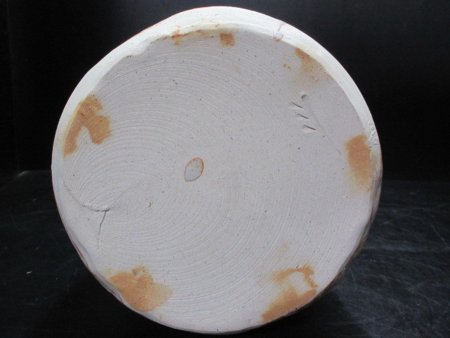 加藤弥右衛門 絵志野水指 尋牛斎箱書 共箱 MA166 加藤弥右衛門 絵