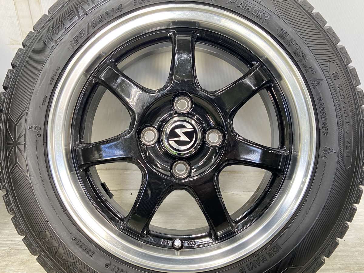 AT様 中古タイヤ スタッドレスタイヤ ホイールセット 4本セット 165/65R14