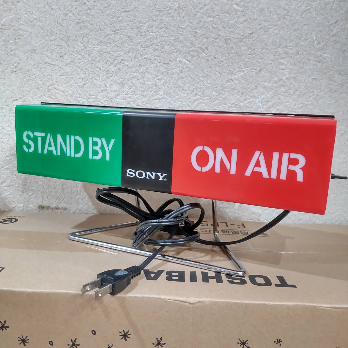 AIR ON - SONY STAND BY 非売品 メルカリ ソニー 希少 サインランプ 