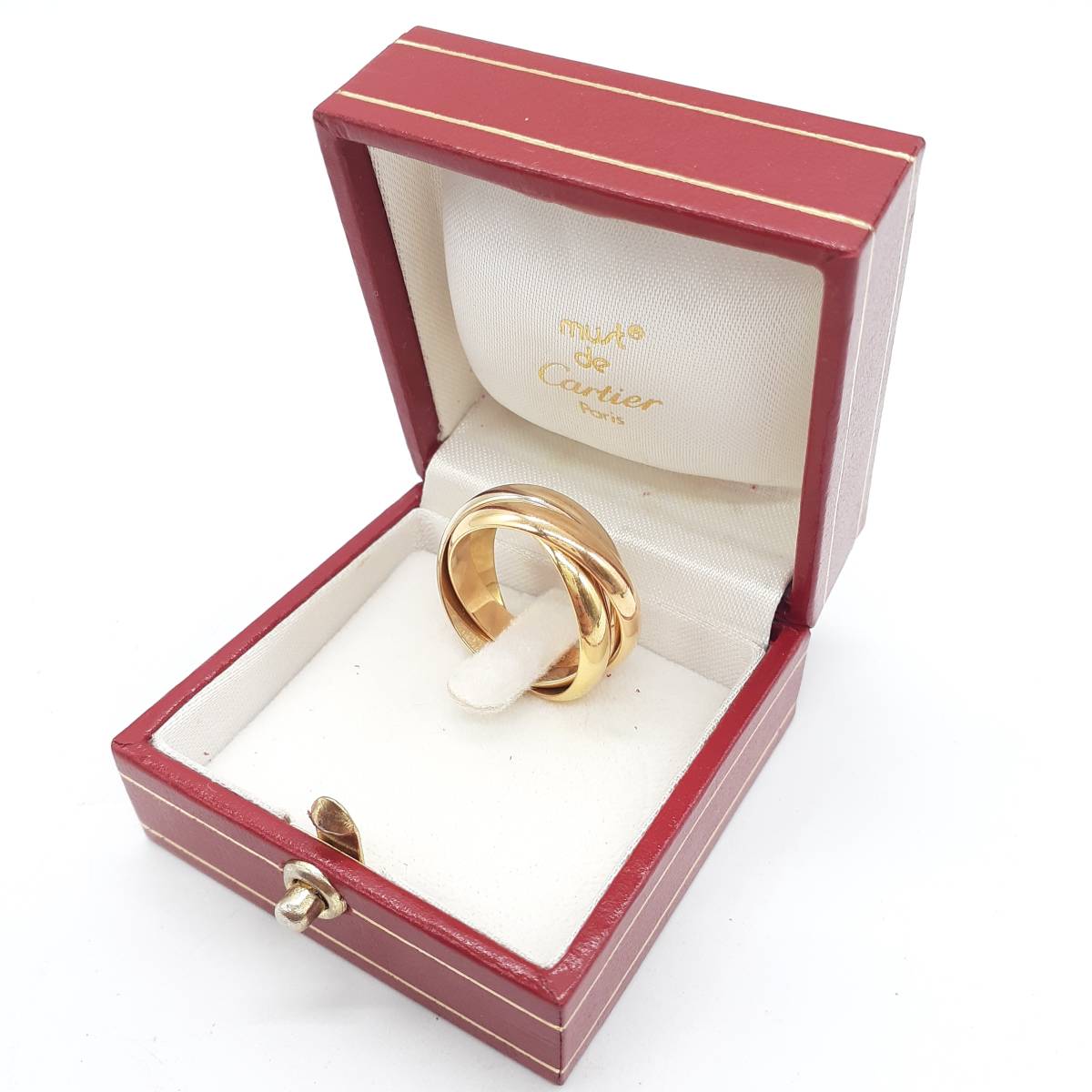 □Cartier カルティエ トリニティリング 3連 750 K18 ＃56 16号