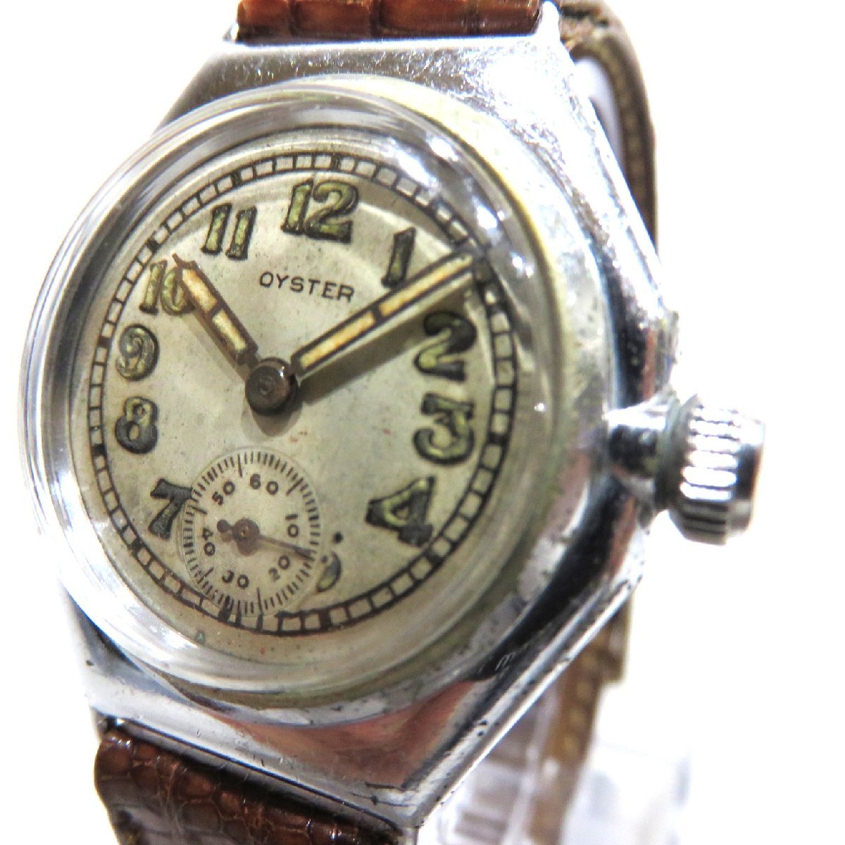 【41】ROLEX ロレックス オイスター オクタゴン スモセコ ヴィンテージ 手巻き 時計 稼働品 現状品 ジャンク扱い