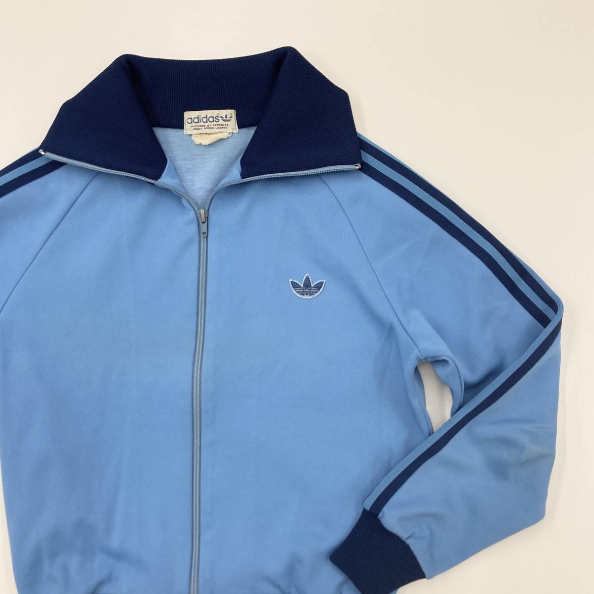 80s 90s 西ドイツタグ adidas トラックジャケット ブルー 青 