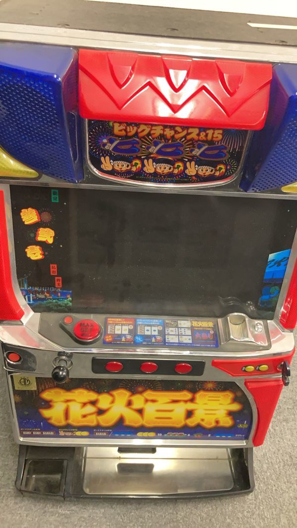 パチスロ実機　赤光の剣　パネルのみ S7562(114)-6/OK4000【大宮引取り限定】スロット台 花火百景 パチスロ
