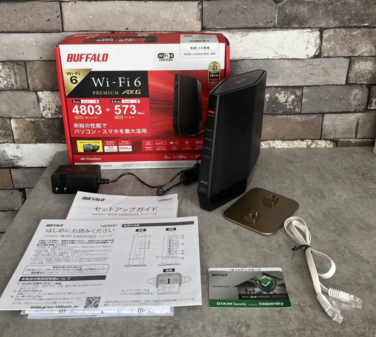 無線LANルータ バッファロー WSR-5400AX6S/DMB BUFFALO バッファロー 