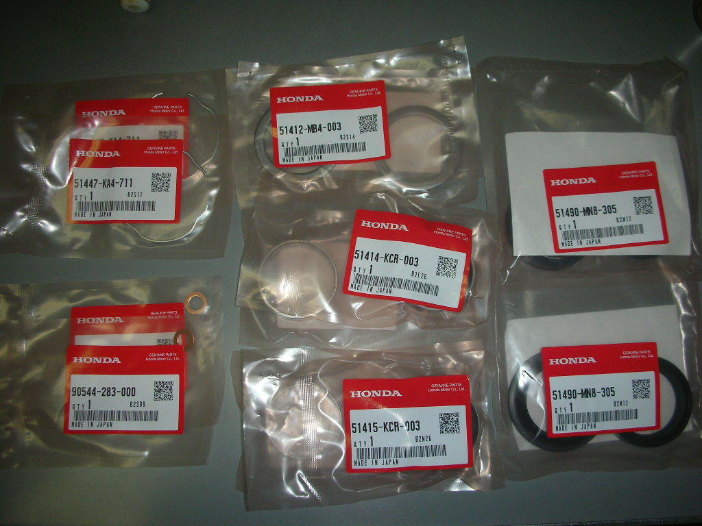 CBR400RR NC23 フォークO/Hセット フローティングフェンダーのJ型用