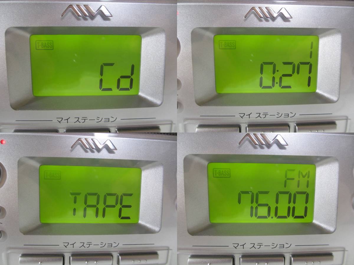 W32◇SONY・AIWA◇CDラジカセ◇CSD-A500◇シルバー◇ソニー・アイワ