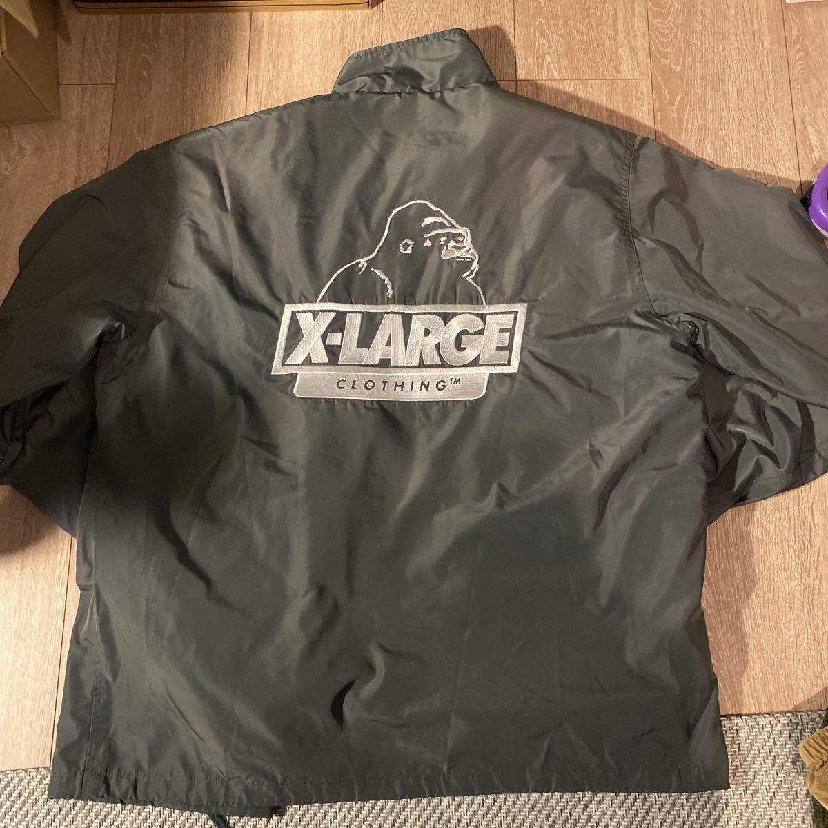 X-LARGE◇コーチジャケット/XL/ポリエステル/01184507/ブラック/裏ボア 