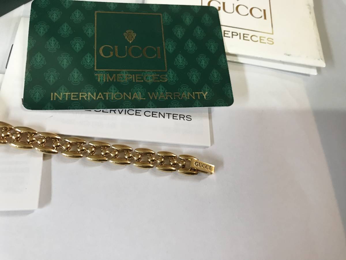 1円〜 美品 稼働品 GUCCI 腕時計 グッチ レディース クォーツ チェンジ 