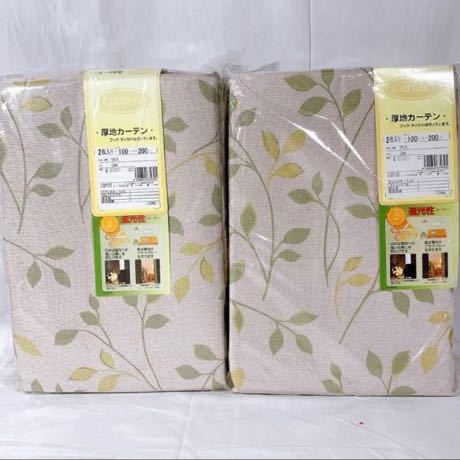  遮熱厚地カーテン 100&times;200 2枚入り 2セット K-1415(丈200cm～)｜売買されたオークション情報、yahooの商品情報をアーカイブ公開 - オークファン ドレープカーテン