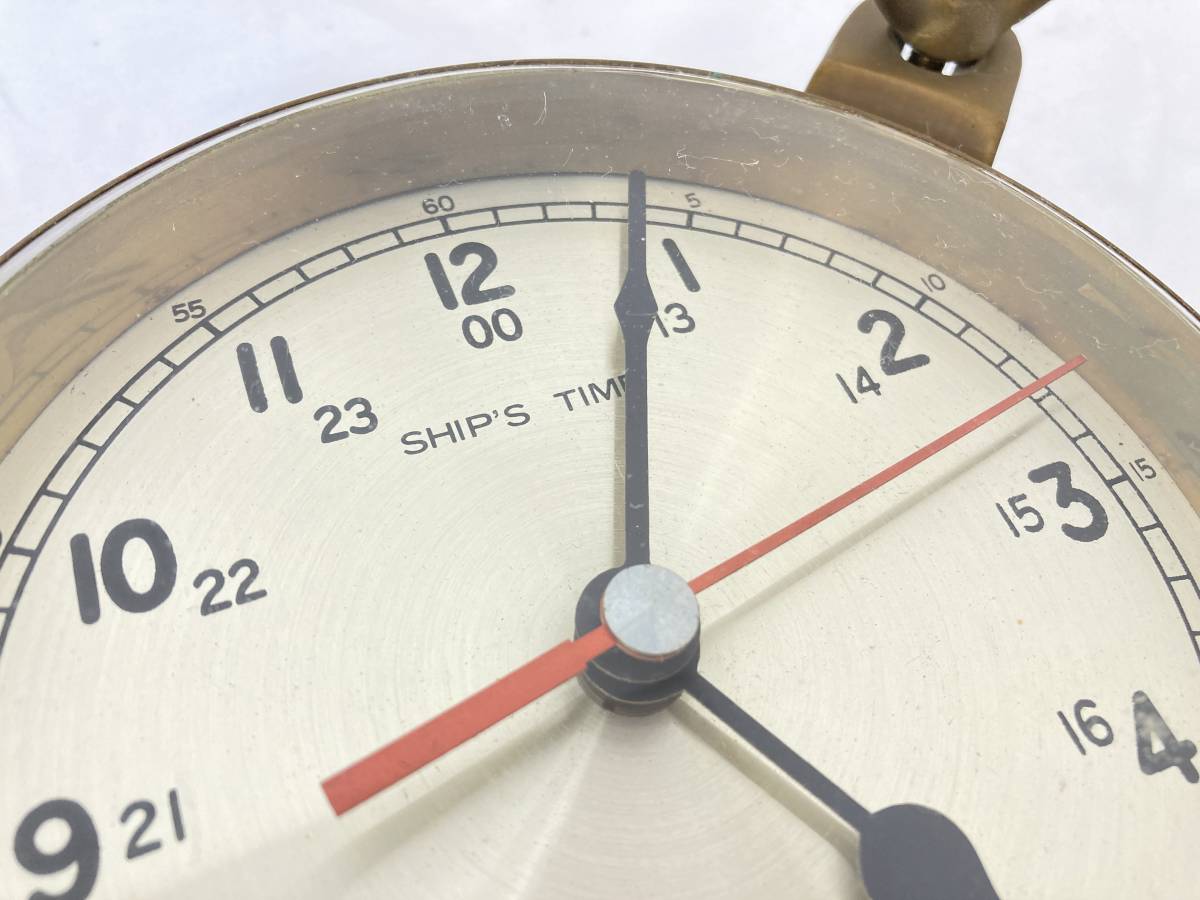 IE101 K SHIP'S TIME シップスタイム 船舶時計 壁掛け クオーツ 全長