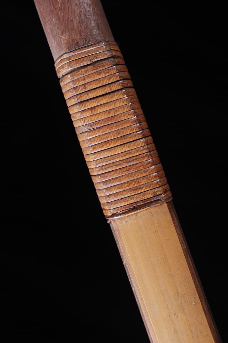 DR575 時代弓具 無銘 竹製 弓・和弓 全長214.4cm/反り221.5cm 重519g