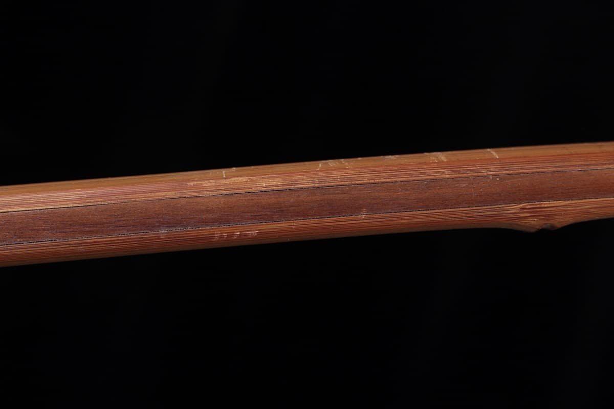 DR575 時代弓具 無銘 竹製 弓・和弓 全長214.4cm/反り221.5cm 重519g