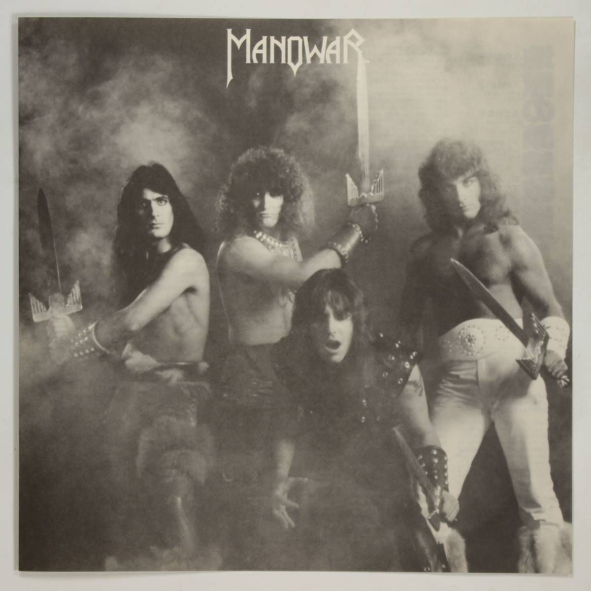 マノウォー（Manowar）レコード帯のみ 帯付LP マノウォー MANOWAR⁄地獄