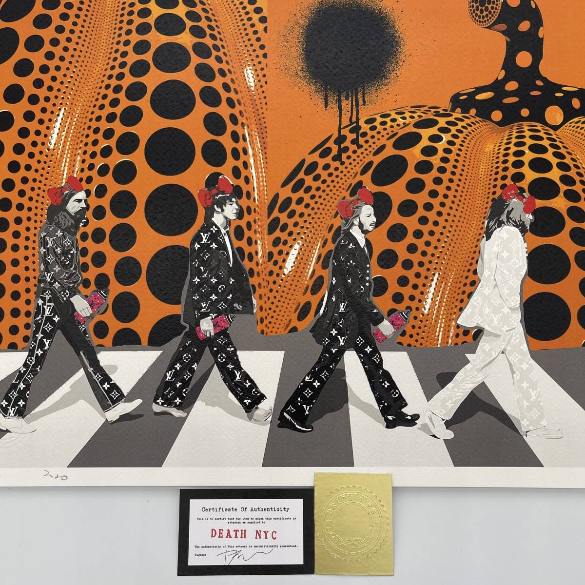 DEATH NYC 世界限定100枚 アートポスター Abbey Road アビー・ロード