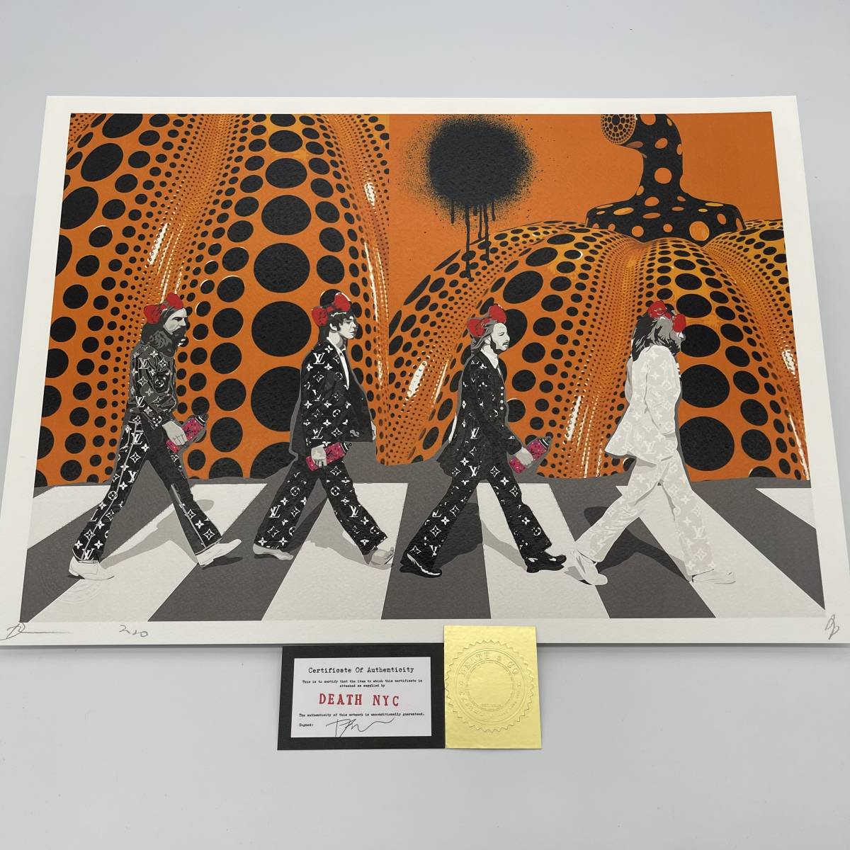 DEATH NYC 世界限定100枚 アートポスター Abbey Road アビー・ロード