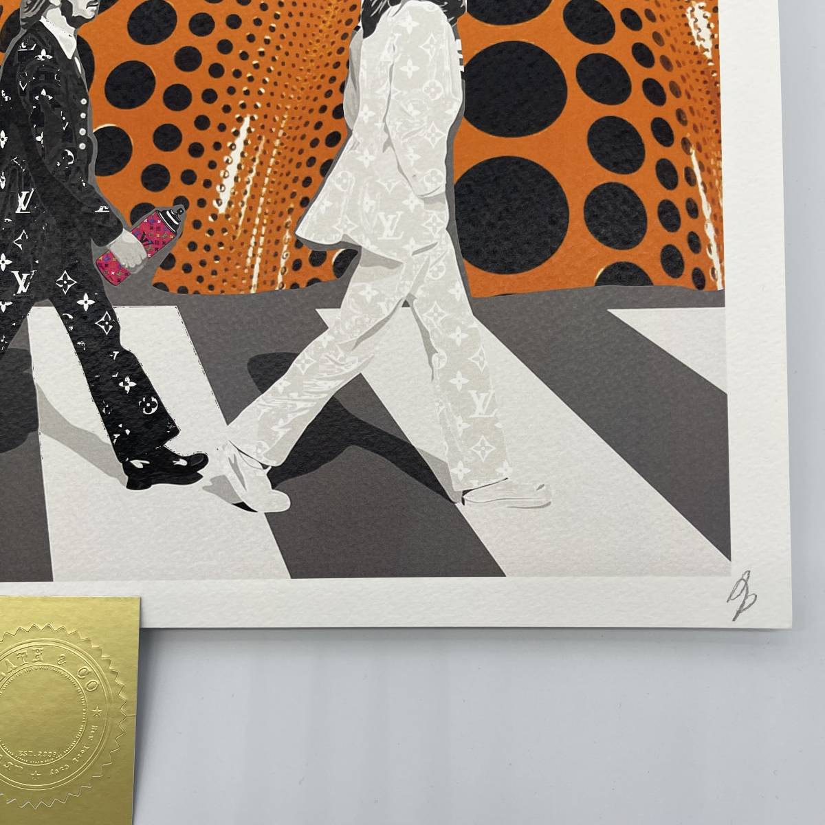 前*宏様 フレーム付き　death nyc 世界限定100枚　サムライバンクシー DEATH NYC 世界限定100枚 アートポスター Abbey Road アビー・ロード
