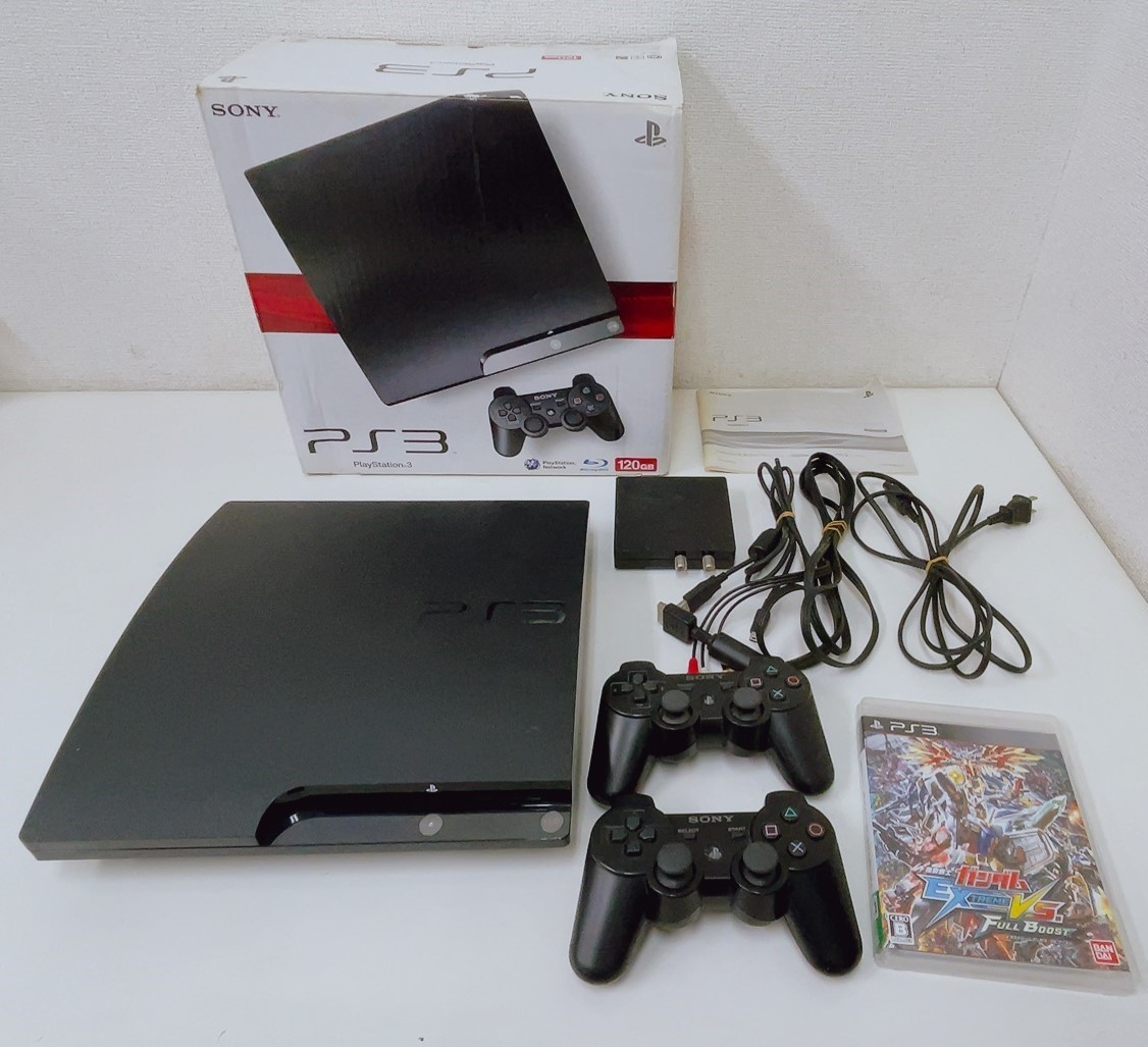 新作入荷，人気 PS3 本体 CECH-2000A+機動戦士ガンダムソフト付 SONY PlayStation3/コントローラー2台/外箱付/N411-335(PS3本体)｜売買されたオークション情報、yahooの商品情報をアーカイブ公開 - オークファン PS3本体