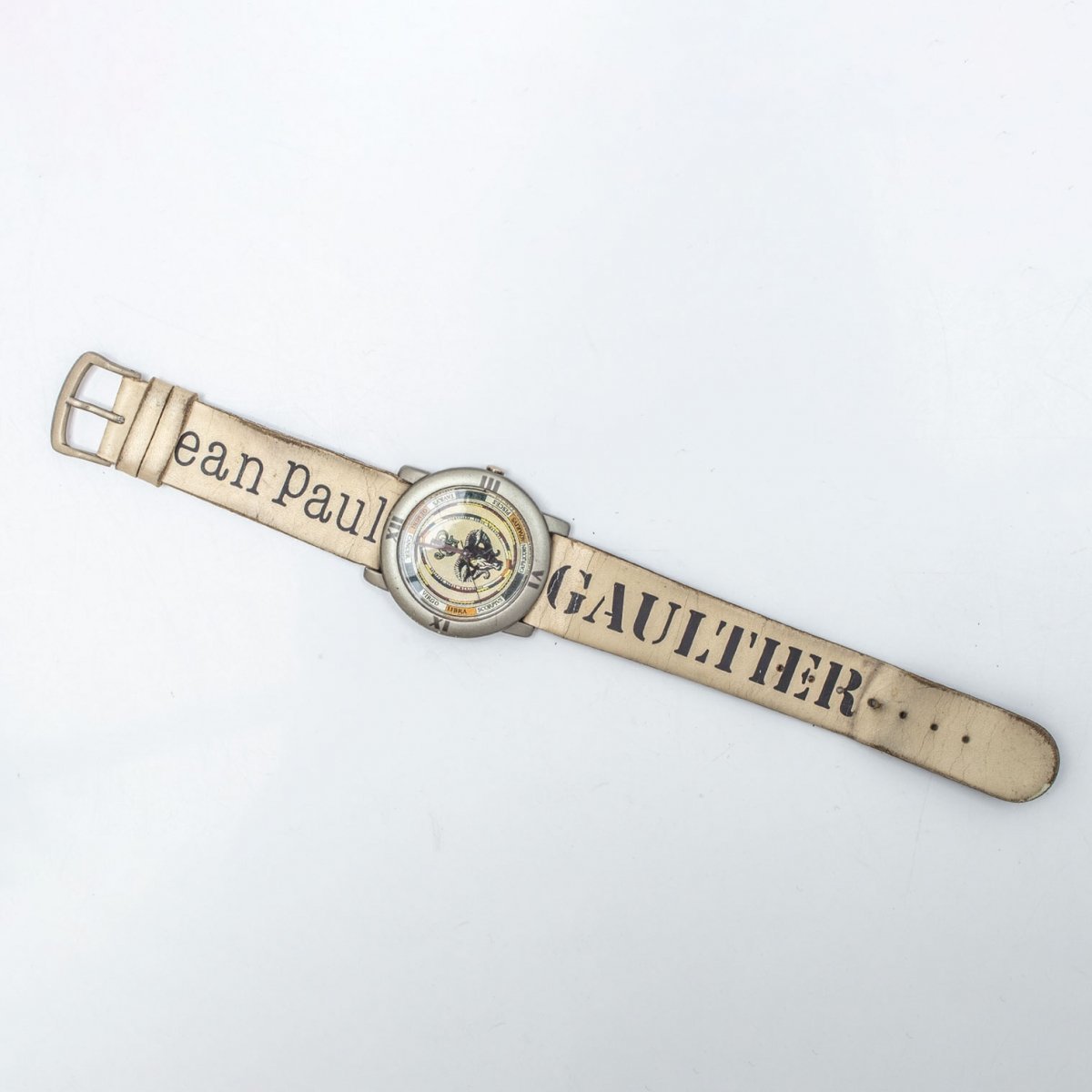 jean paul gaultier 文字盤 腕時計 レザーベルト 文字盤 腕時計 paul