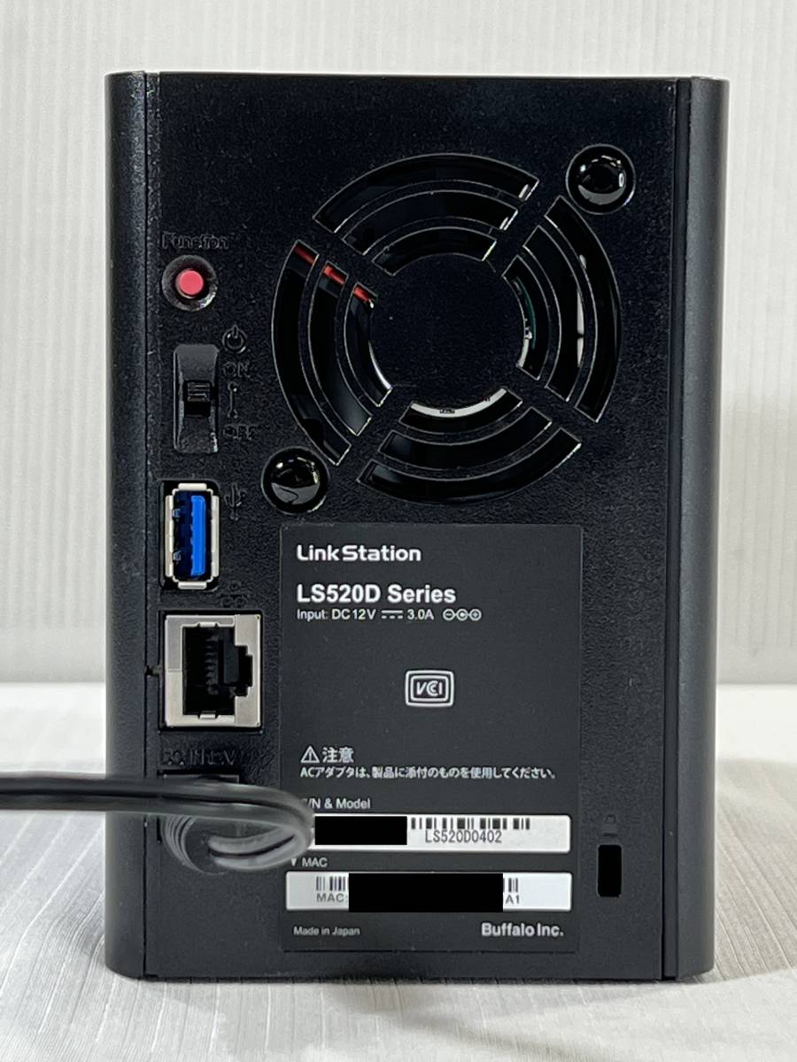 □【通電のみ確認】 BUFFALO Link Station LS520D Series LS520D0402