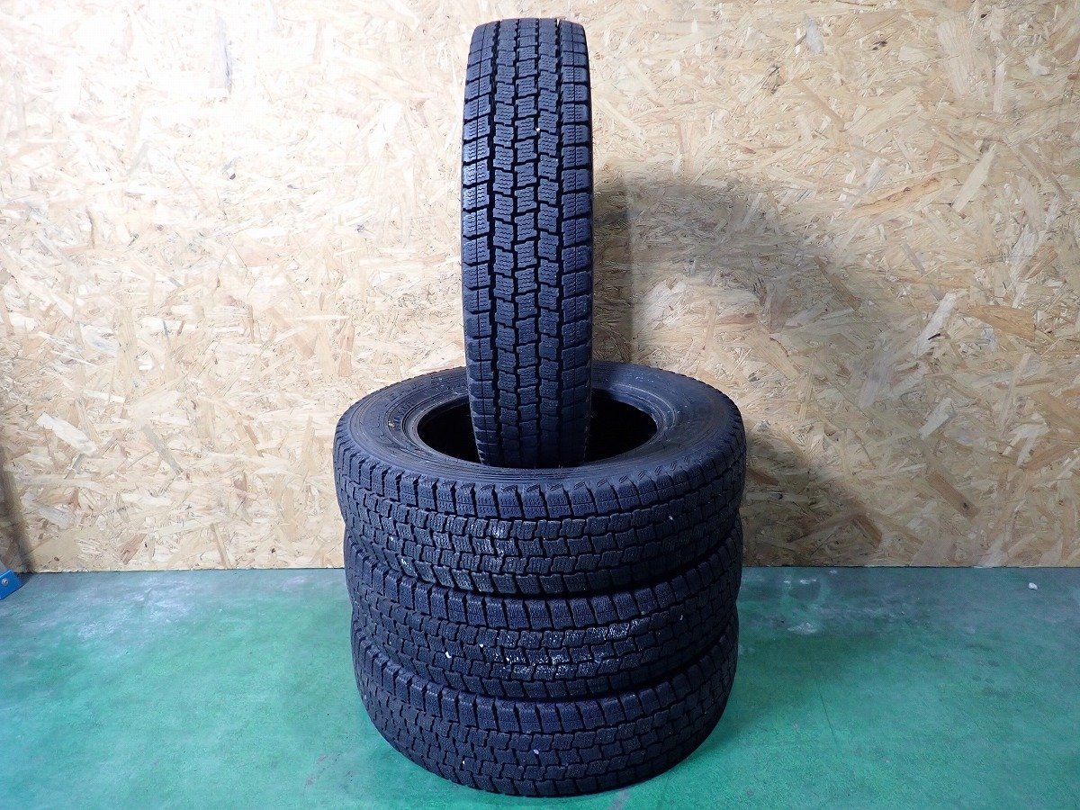 RB129【送料無料155/80R14 88/86N】4本 グッドイヤー ICE NAVI CARGO 2019年製 中古スタッドレス プロボックス 1円スタート