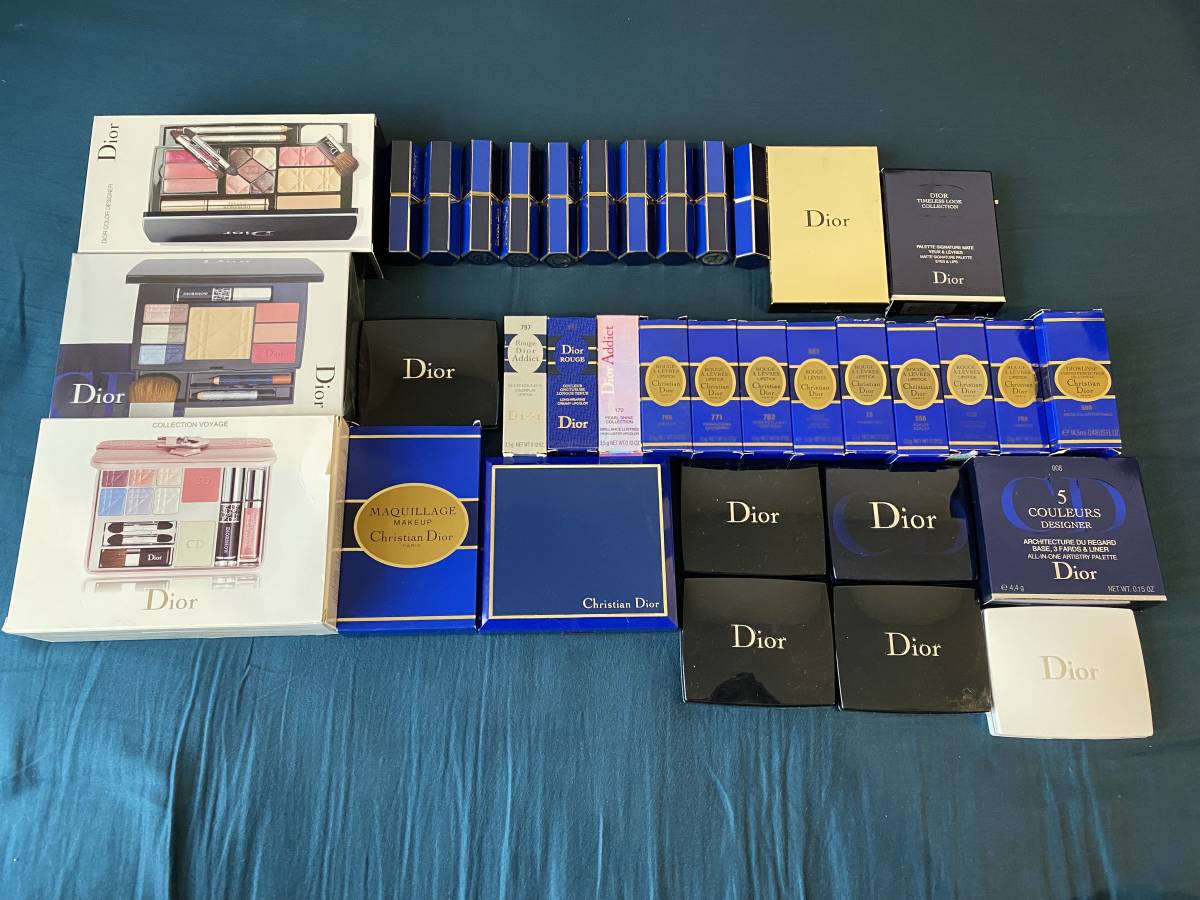 CHANEL Christian Dior 口紅 まとめ売り ☆未使用 残量多 ディオール コスメ36点セット リップ アイシャドー