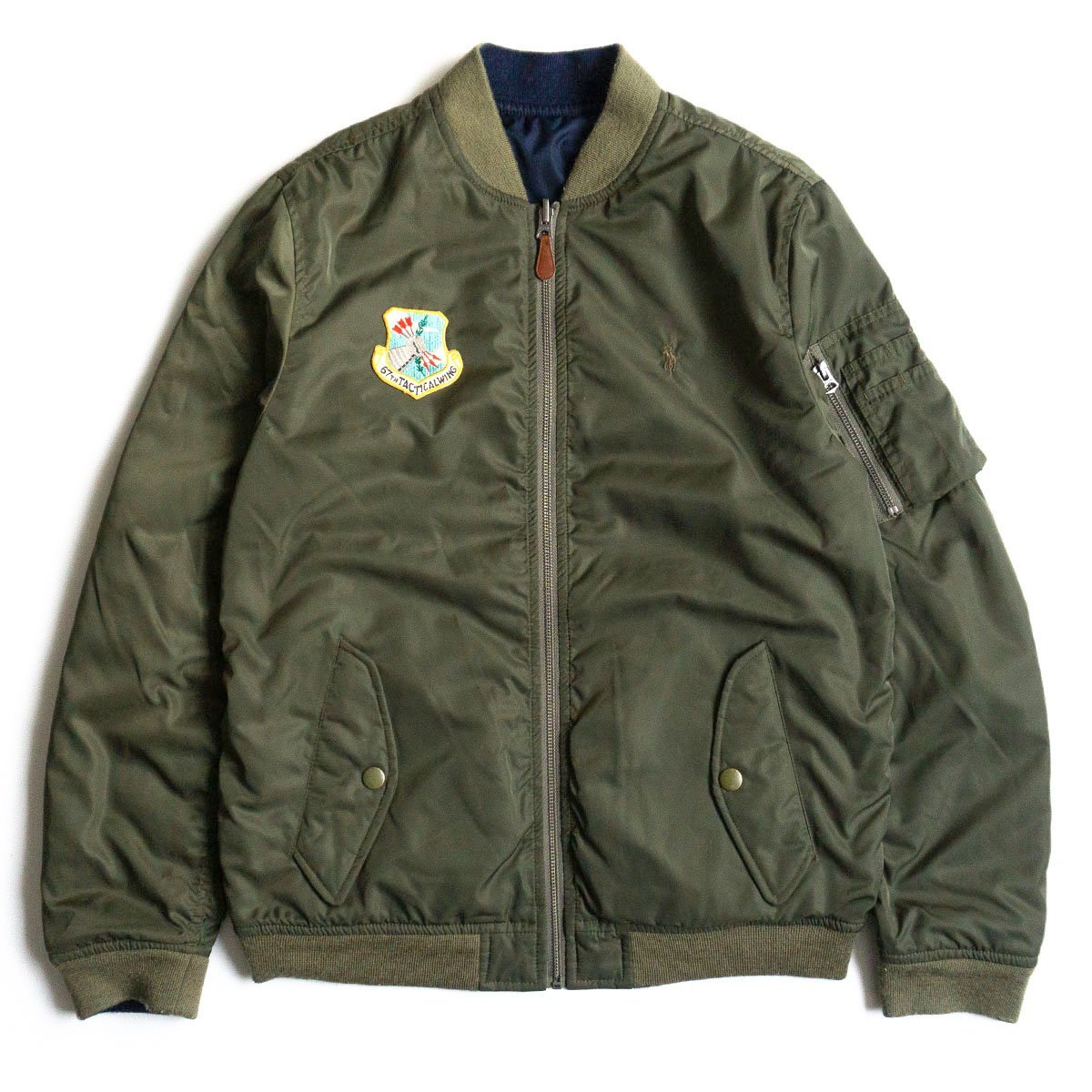 美品】POLO RALPH LAUREN 【MA-1 フライトジャケット】リバーシブル
