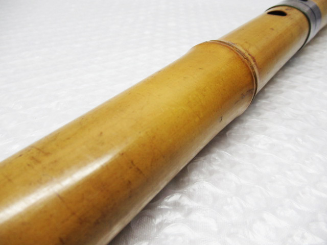 美品】尺八 琴古流 バチ型 銘あり 竹治 1尺8寸 5