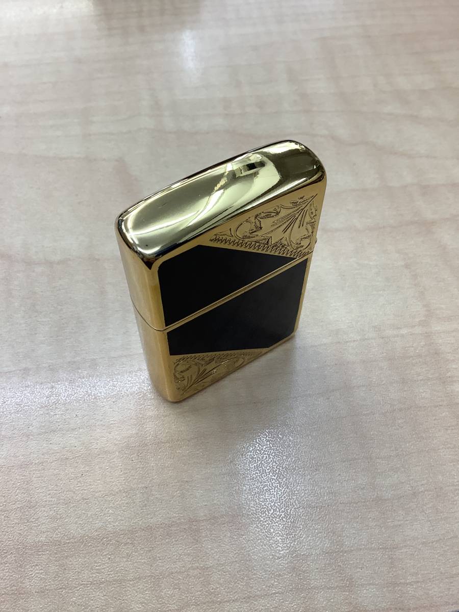 ZIPPO BRADFORD PA USA ゴールド＆ブラック 【公式通販】