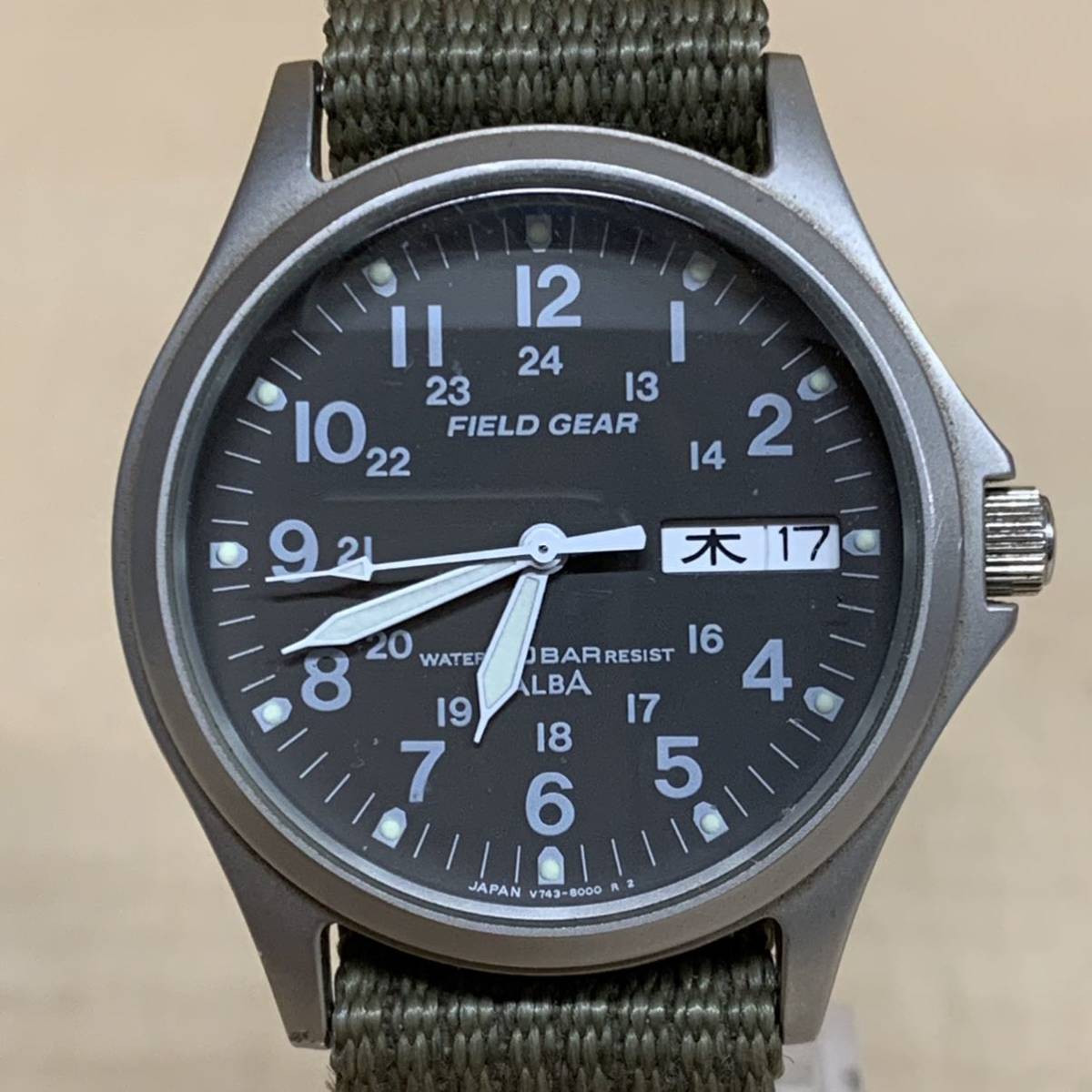 1円~【電池交換済み】SEIKO ALBA セイコー アルバ FIELD GEAR 
