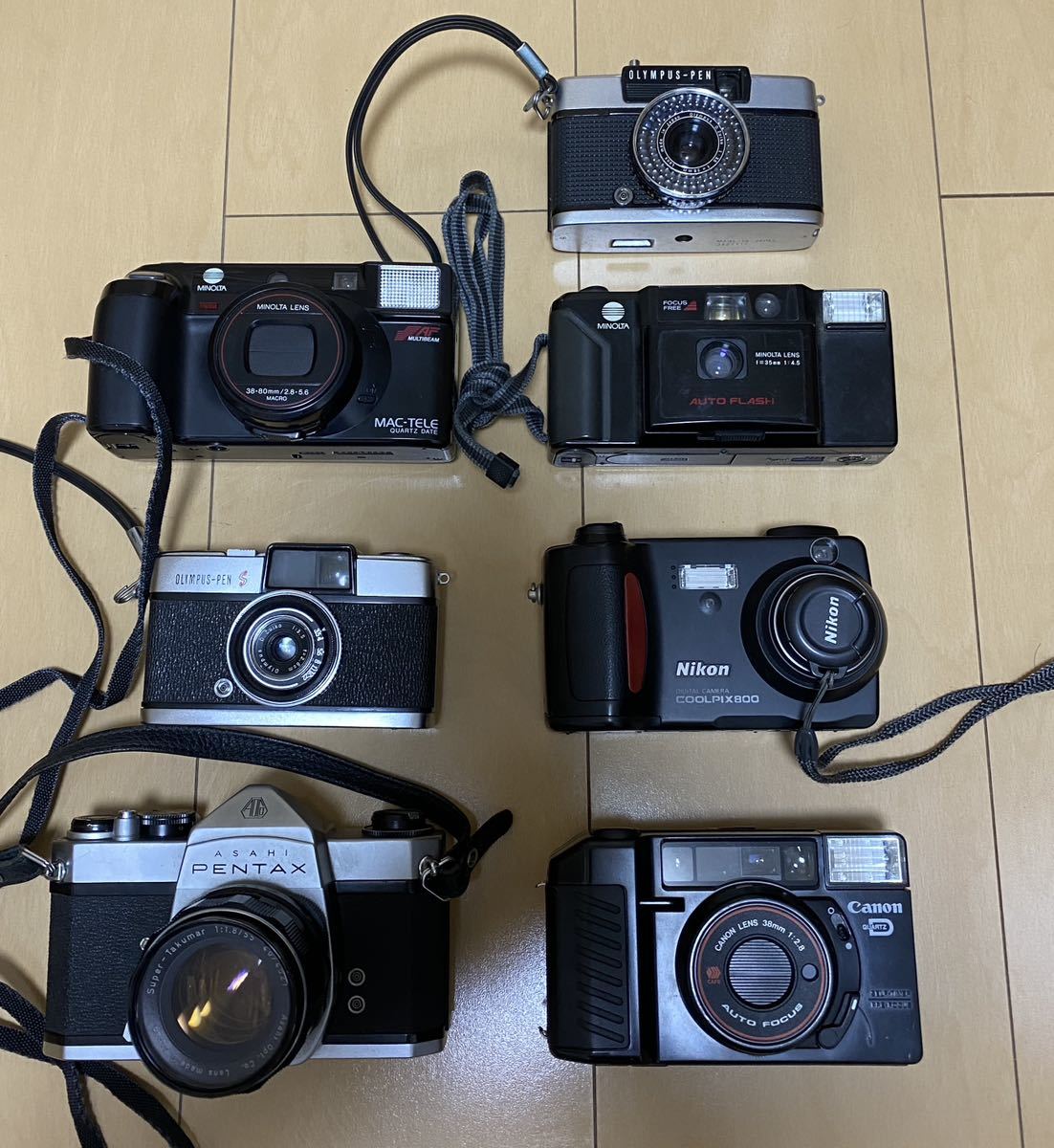 1円～】【ジャンクおまとめ】CANON AUTOBOY2 NIKON COOLPIX800 PENTAX