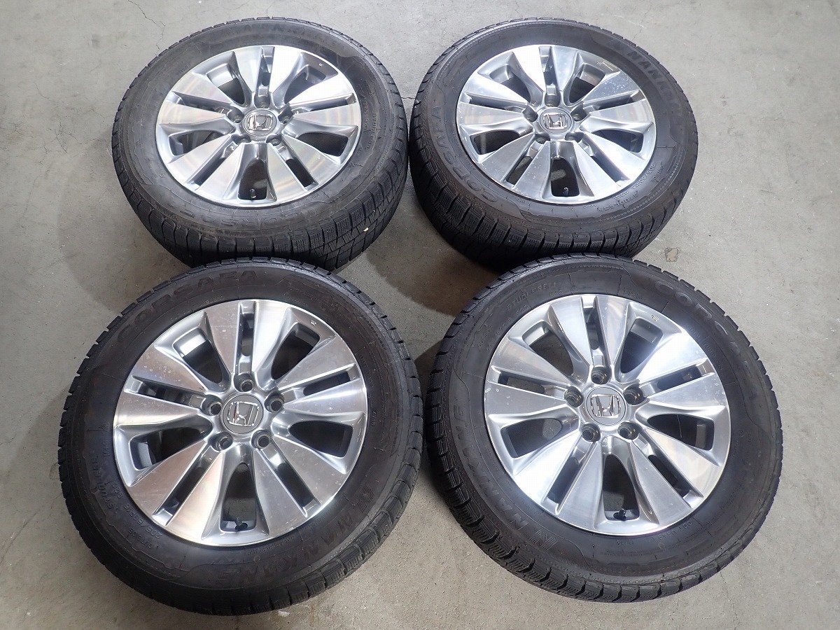 赤字超特価，得価 QR2293 205/60R16 ホンダ純正 スタッドレスアルミセット ステップワゴン ストリーム等 16&times;6.0J 114.3/5H ET50(スタッドレスタイヤ)｜売買されたオークション情報、yahooの商品情報をアーカイブ公開 5穴