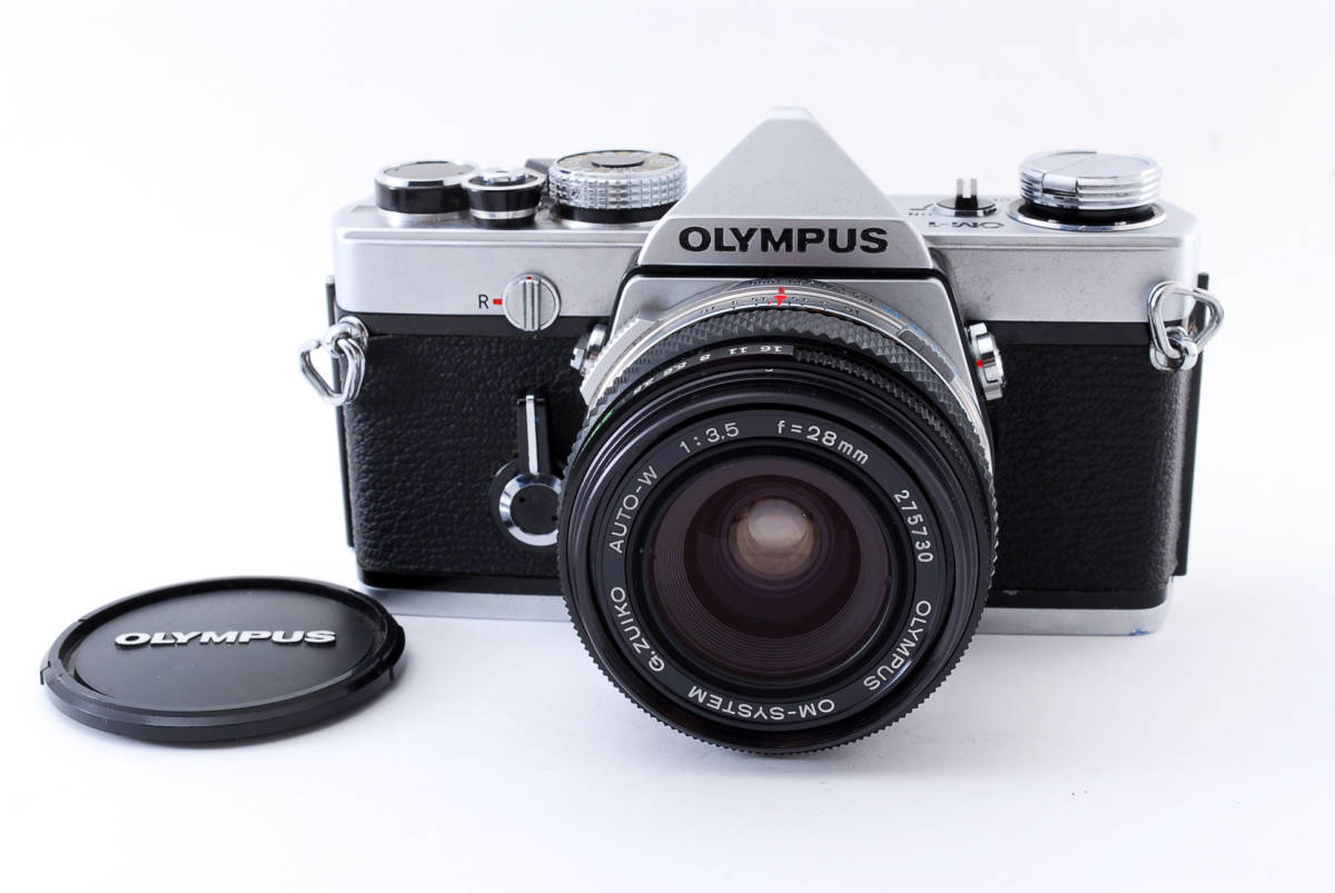 Olympus オリンパス OM-1 35mm SLR フィルムカメラ w/ G.ZUIKO Auto-W