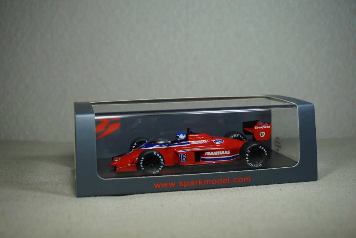 1/43 タンベイ ベルギー spark Lola THL2 FORD #16 Tambay 1986 Belgium GP TEAM HAAS ローラ チーム・ハース フォード Force TEC Bertrice Spark Lola 1&frasl;43