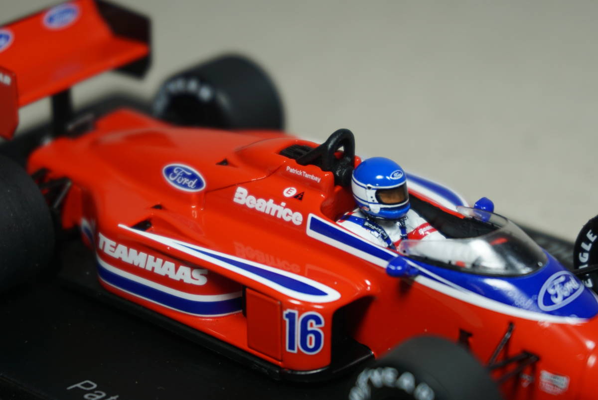 1/43 タンベイ ベルギー spark Lola THL2 FORD #16 Tambay 1986 Belgium GP TEAM HAAS ローラ チーム・ハース フォード Force TEC Bertrice Spark Lola 1&frasl;43