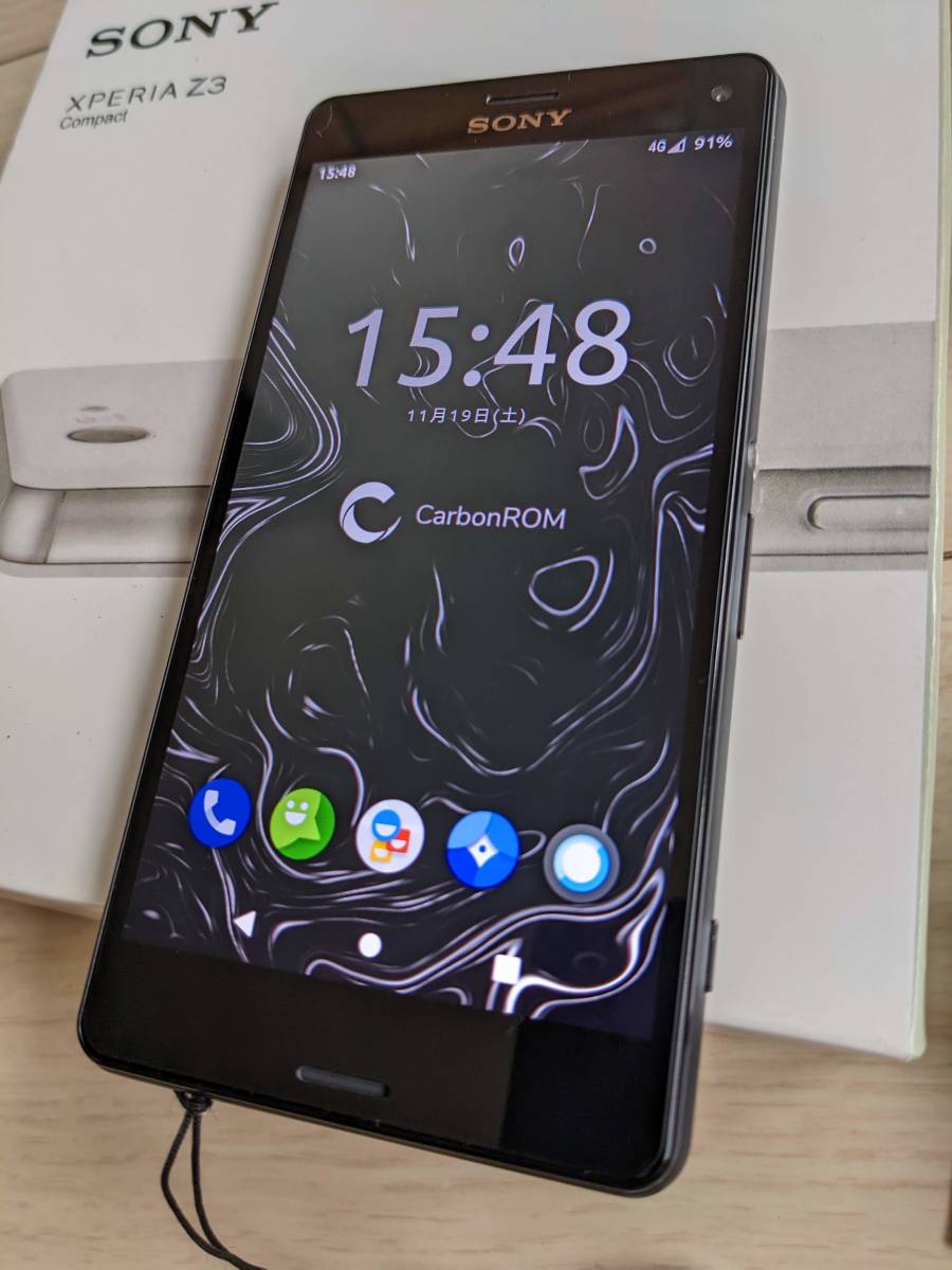 Sony Xperia Z3 Compact D5833■Android11カスタムROM■海外版SIMフリー超美品!! Z3 Compact Xperia Version Lollipop SIM