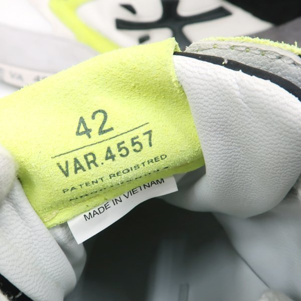 【1円～】PREMIATA スニーカー ZACZAC 4557 プレミアータ #42 26.5-27 ホワイト 美品 ◆送料800円～◆ ~11/27(日)終了 ◆質屋-7637 - ZACZAC Premiata ZacZac Men's Navy