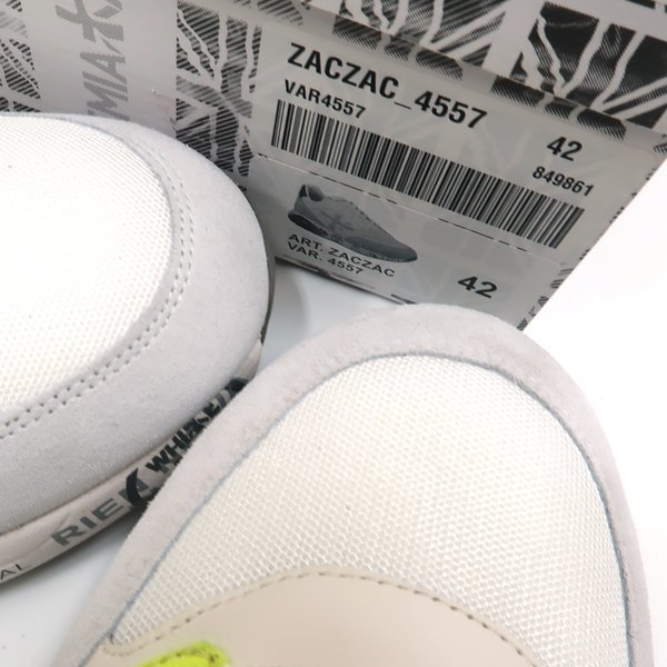 【1円～】PREMIATA スニーカー ZACZAC 4557 プレミアータ #42 26.5-27 ホワイト 美品 ◆送料800円～◆ ~11/27(日)終了 ◆質屋-7637 - ZACZAC Premiata ZacZac Men's Navy