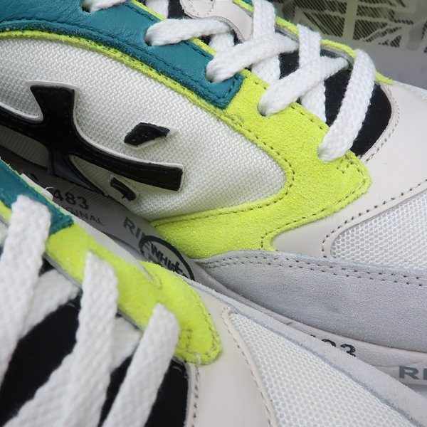 【1円～】PREMIATA スニーカー ZACZAC 4557 プレミアータ #42 26.5-27 ホワイト 美品 ◆送料800円～◆ ~11/27(日)終了 ◆質屋-7637 - ZACZAC Premiata ZacZac Men's Navy