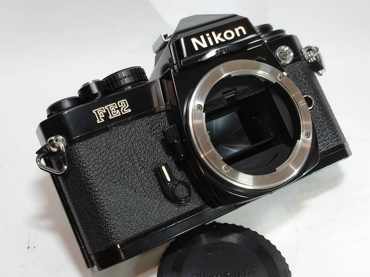 【実用美品／動作確認済】 ニコン Nikon FE2 ブラック　1/4000秒シャッター搭載の製造数の少ない人気で希少なFE2の逸品です！#1444 Nikon FE2 ニコン ブラックボディ 1&frasl;4000秒 #カメラ