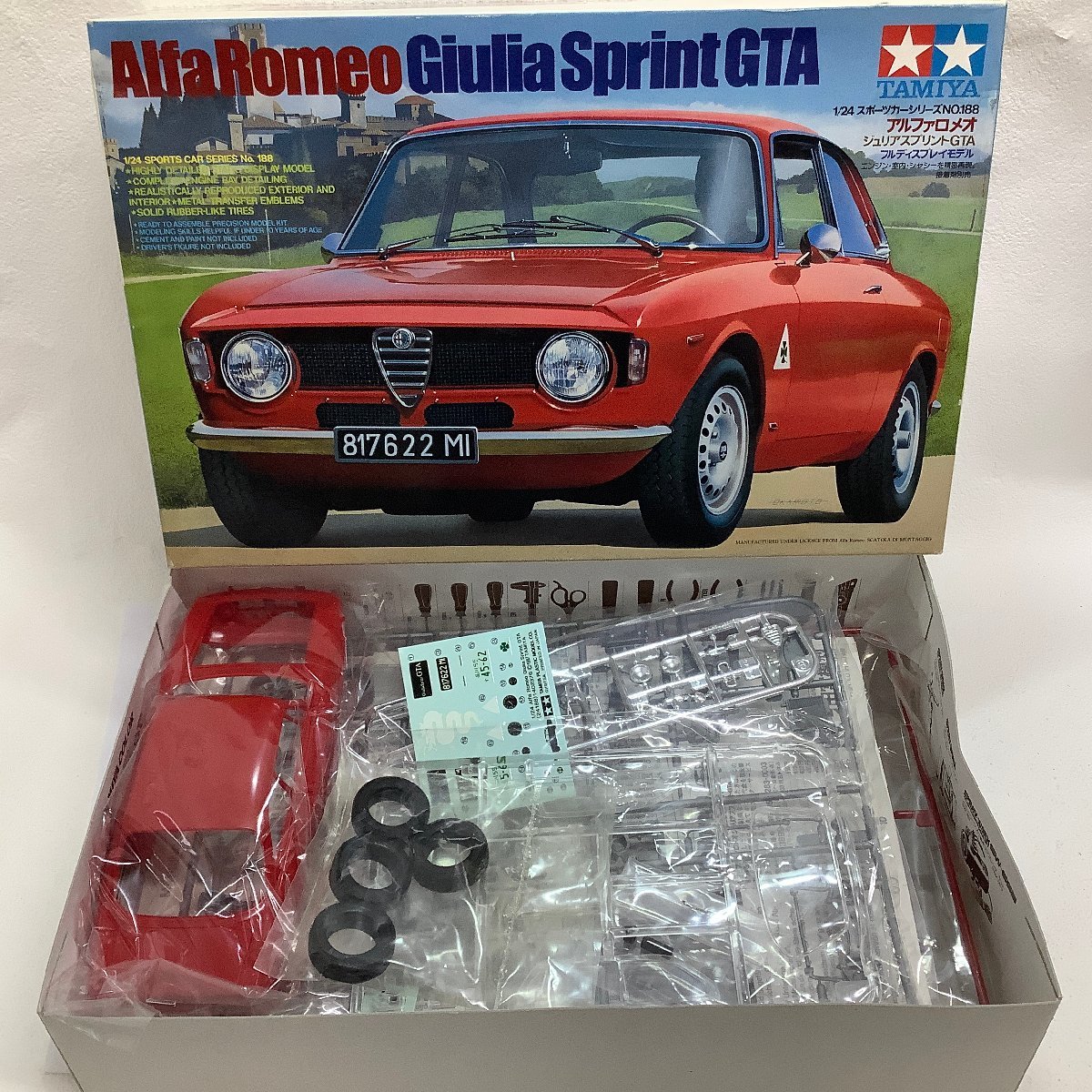  TAMIYA 1/24 スポーツカーシリーズ NO.188 アルファロメオ ジュリアスプリントGTA フルディスプレイモデル Alfa Romeo タミヤ(その他)｜売買されたオークション情報、yahooの商品情報をアーカイブ公 その他