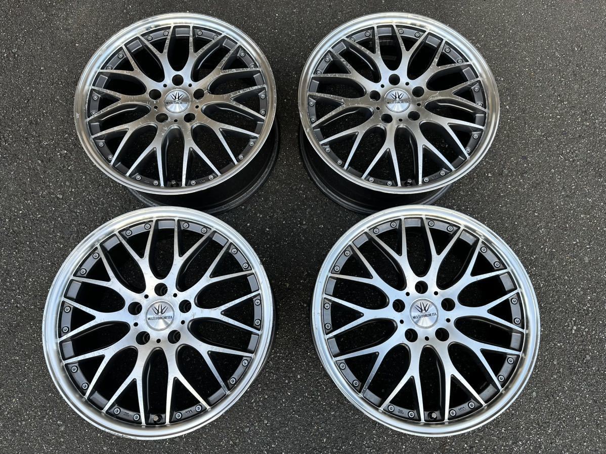 【最終値下げ】ロクサーニ マルチフォルケッタ 18インチ 7.5J PCD114.3 +42 5穴 4本　ホイールのみ