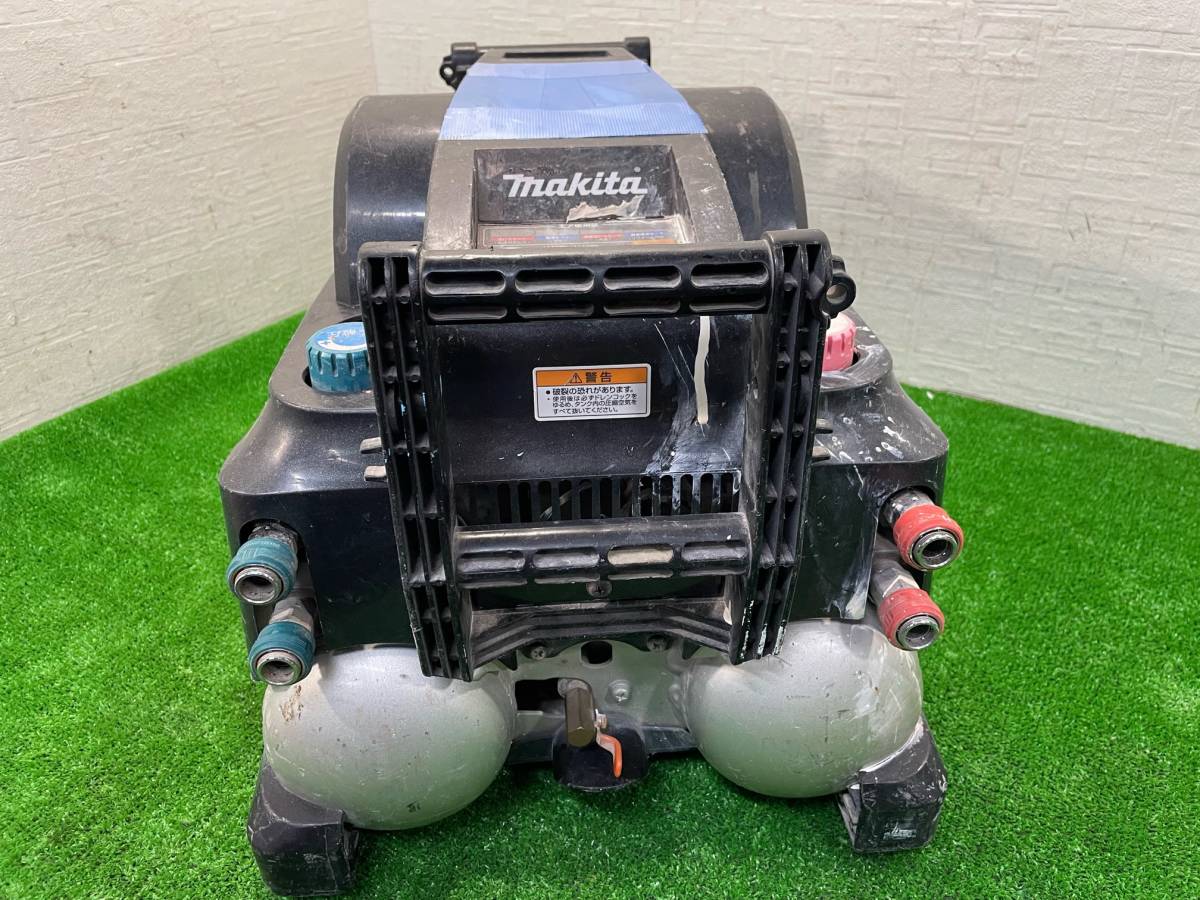 中古動作品【マキタ makita】エアーコンプレッサー AC460XL 常圧 高圧 満タンまで6分36秒 カバー割れあり 領収書対応 マキタ Makita makita Yahoo!オークション used 460の中古品