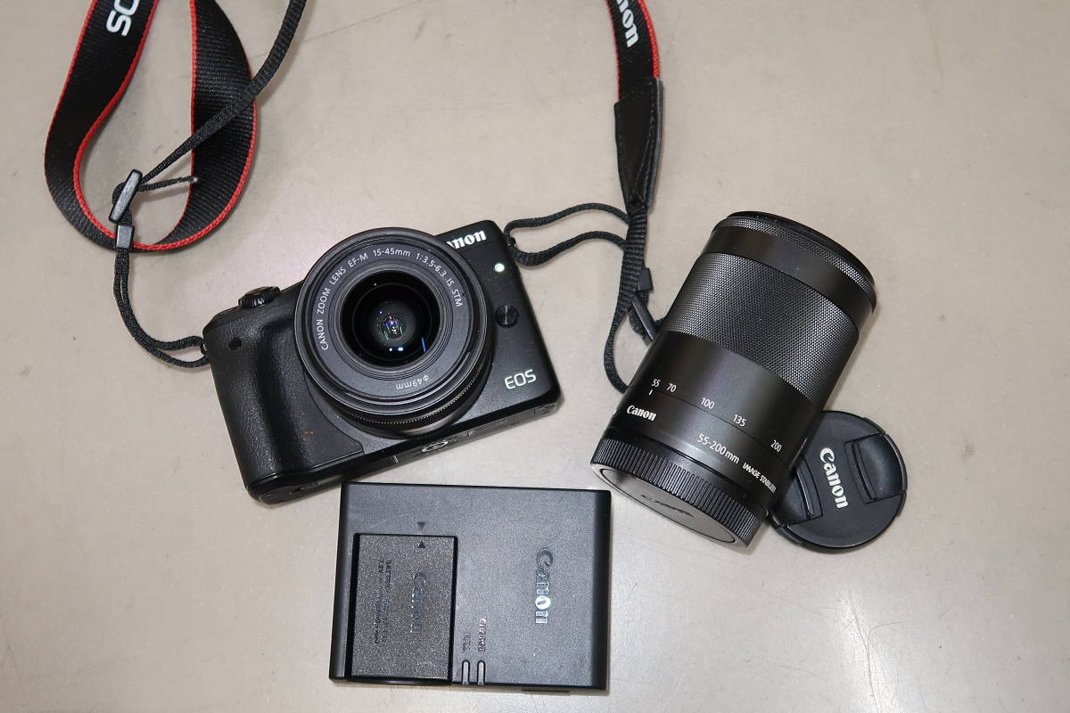 □□キヤノン Canon EOS M3 ダブルズームキット デジタル ミラーレス