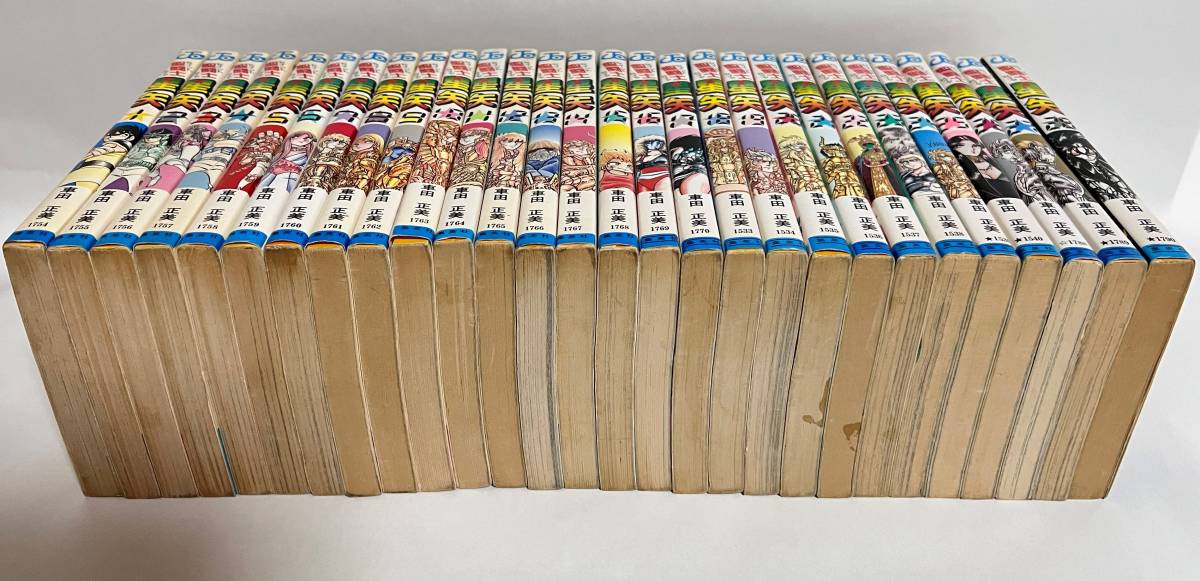 全巻初版⁄コミックニュース付き聖闘士星矢 1～28巻 完結セット