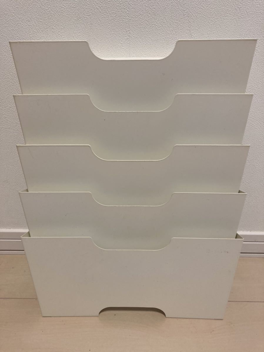 IKEA KVISSLE ウォールラック マガジンラック ホワイト(マガジンラック