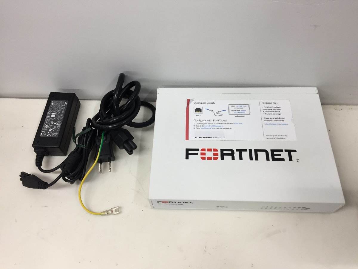 初期化済】FortiGate-60F 本体・電源アダプタセット 動作品 楽天市場