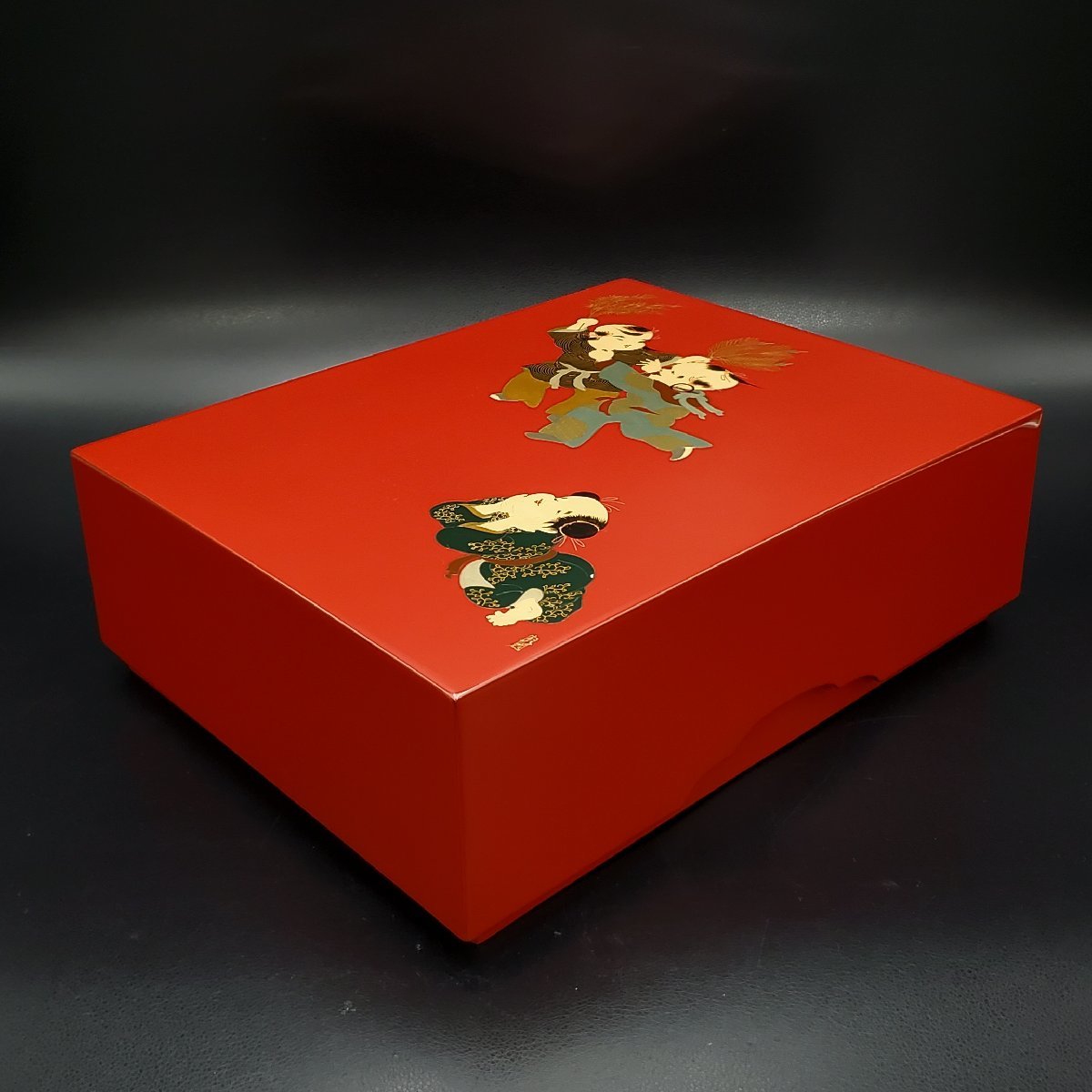 伝統工芸 輪島塗 名工蒔絵師 西塚朝光 硯箱と硯 【宝蔵】輪島塗 二代目 