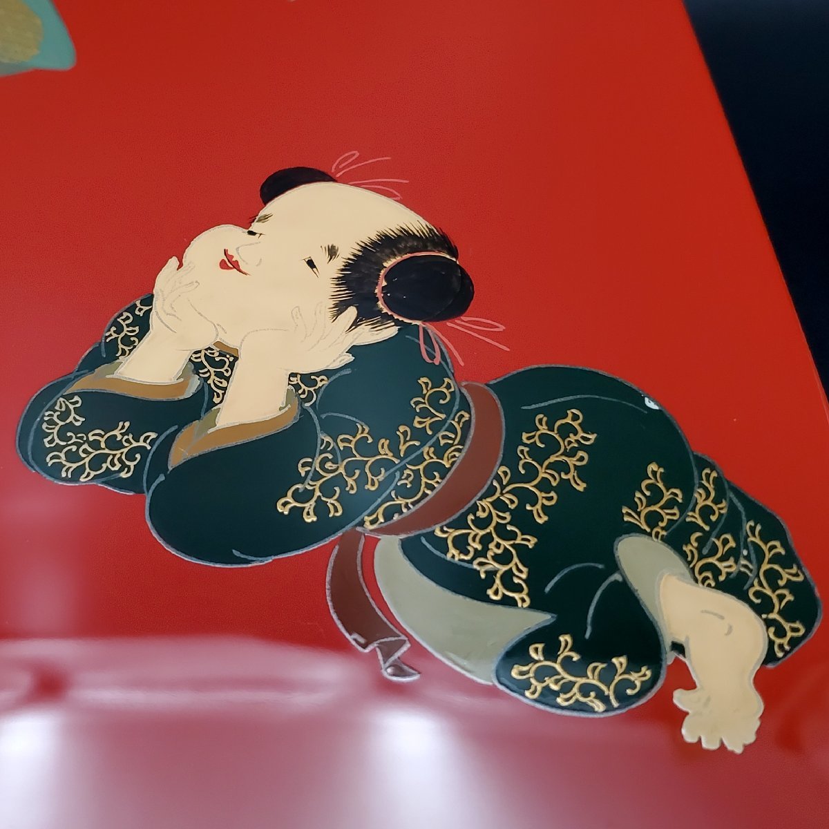 伝統工芸 輪島塗 名工蒔絵師 西塚朝光 硯箱と硯 【宝蔵】輪島塗 二代目 