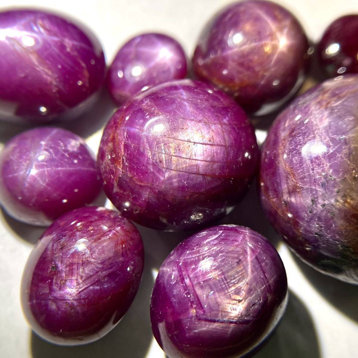 お得，豊富な □天然スタールビー9点おまとめ 100ct□◎ルース